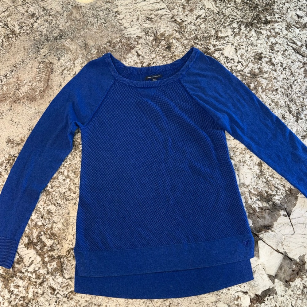 American Eagle Outfitters Royal Blue Knit Sweater